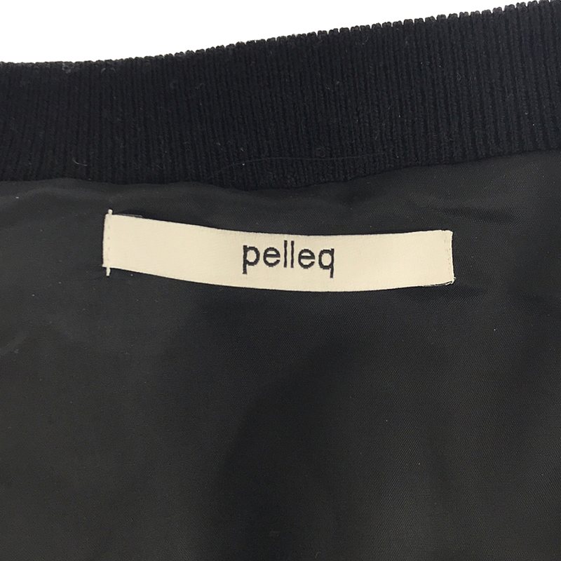 pelleq / ぺレック Velvet wrap button blouson / ベルベット ブルゾン ジャケット / 総裏地