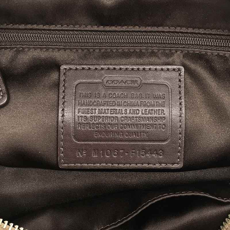 COACH / コーチ F15443 2Way シグネチャー サテン  ショルダー トートバッグ