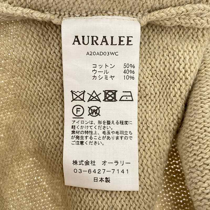 AURALEE / オーラリー COTTON WOOL CASHMERE KNIT ONE-PIECE ワンピース