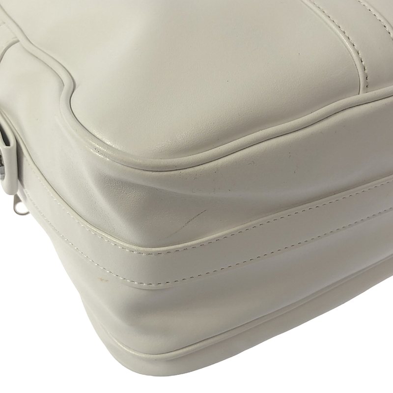 COMME des GARCONS / コムデギャルソン PUレザー レイヤード ジップ ブリーフケース ハンドバッグ