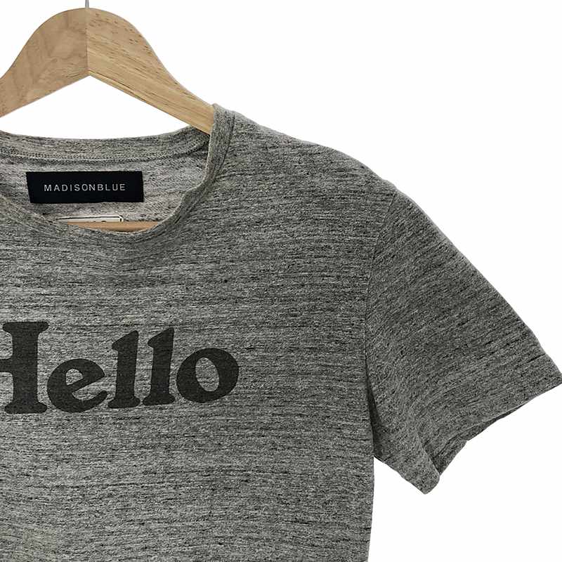 MADISON BLUE / マディソンブルー HELLO CREW NECK TEE プリント クルーネック Tシャツ