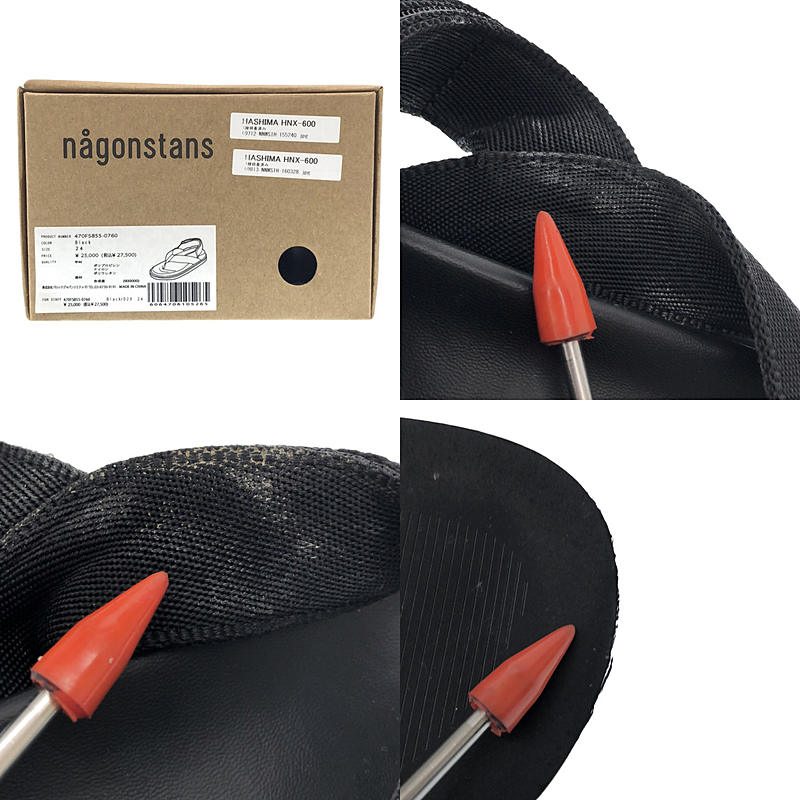 nagonstans / ナゴンスタンス Tong Sandal アンクルストラップ トングサンダル