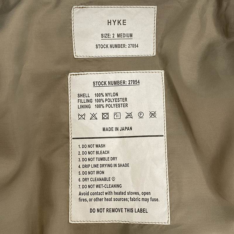 HYKE / ハイク QUILTING COAT ロングコート