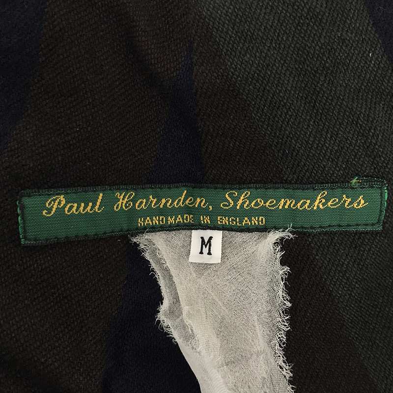 Paul Harnden / ポールハーデン Mens Belt Jean. / レザーベルト ジーン / ウールリネン ヘリンボーン パンツ / 裏地付き