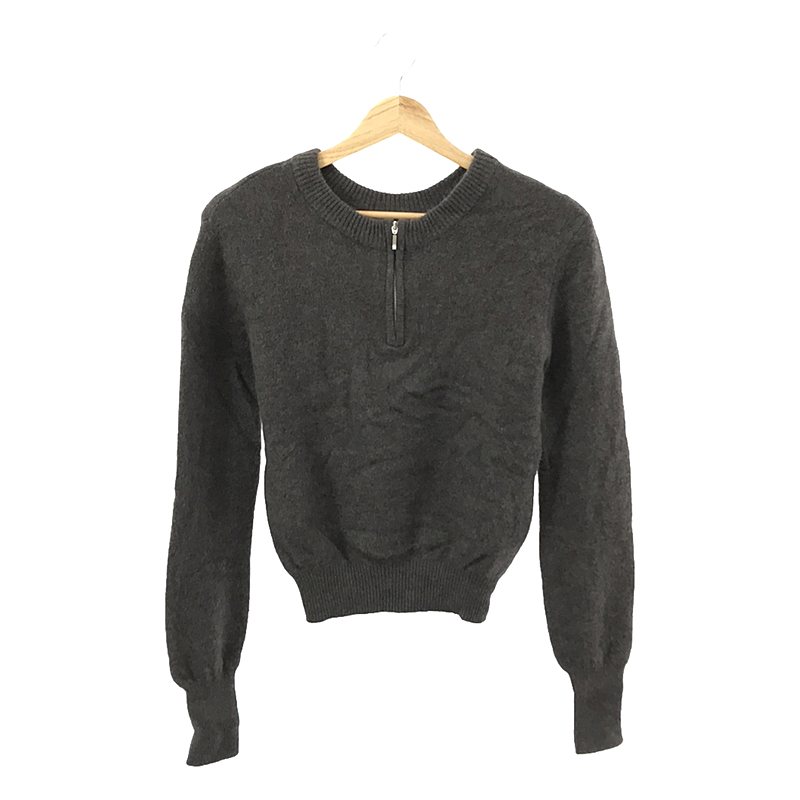 W FACE HALF ZIP YAK KNIT TOPS ダブルフェイス ハーフジップ ヤク ニット