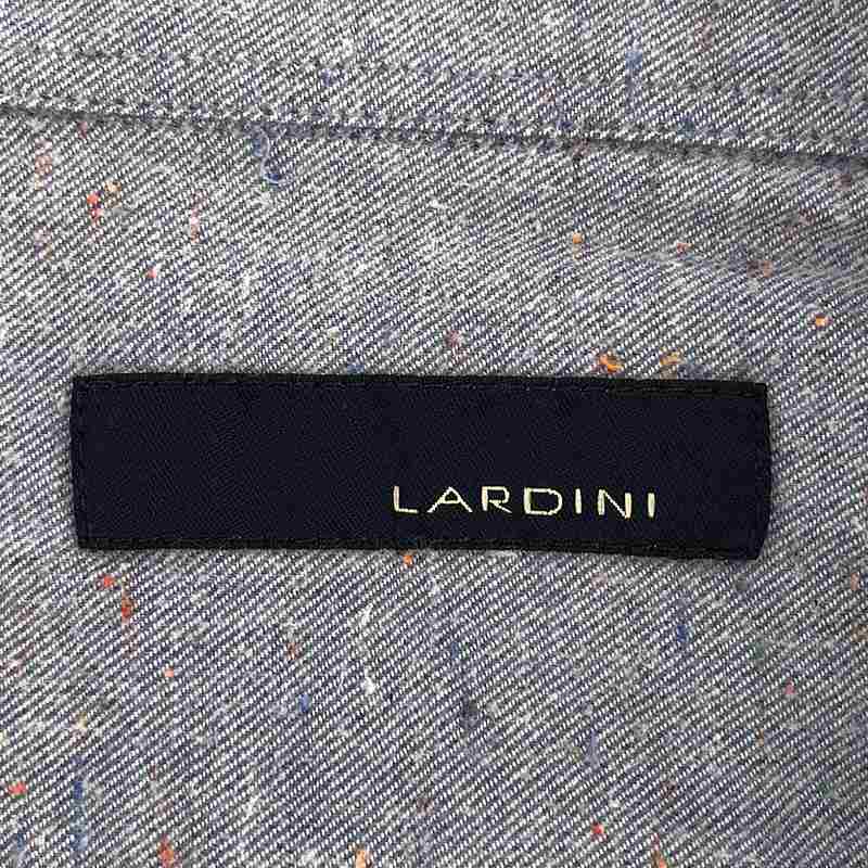 LARDINI / ラルディーニ カラーネップ ホリゾンタルカラー シャツ