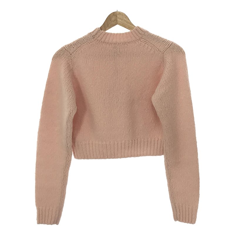 AURALEE / オーラリー WOOL BABY CAMEL BRUSHED YARN KNIT SHORT PULL OVER / ウール キャメル ニット