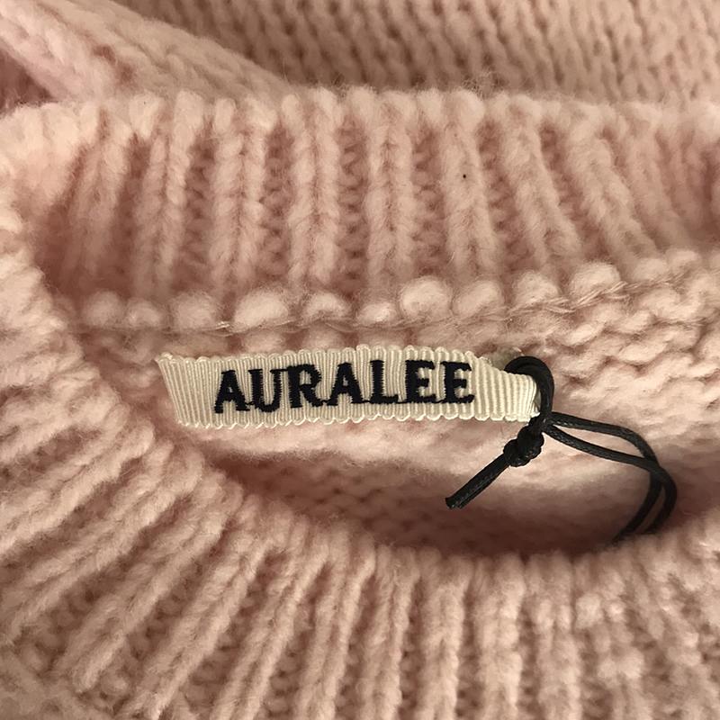 AURALEE / オーラリー WOOL BABY CAMEL BRUSHED YARN KNIT SHORT PULL OVER / ウール キャメル ニット