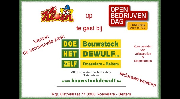 Open Bedrijvendag Bouwstock Dewulf