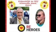 Mooie erkenning Be Heroes