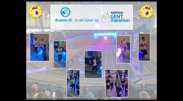Met Bubble op Gent Marathon