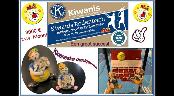 Goede doel week van TPR en Kiwanis Rodenbach