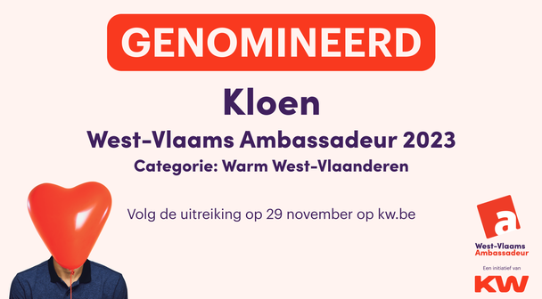 Nominatie Ambassadeur voor Warm West-Vlaanderen