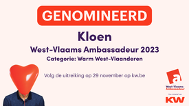 Nominatie Ambassadeur voor Warm West-Vlaanderen