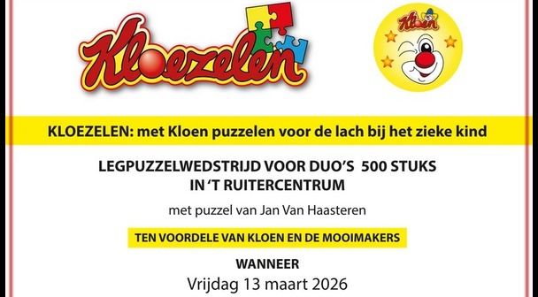 Kloezelavond t.v.v. Kloen en de Mooimakers