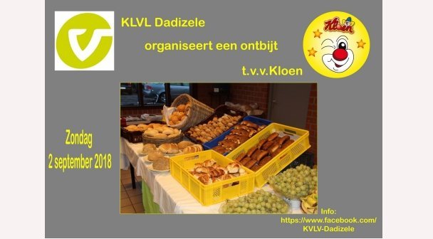 KVLV Dadizele ontbijt t.v.v. Kloen