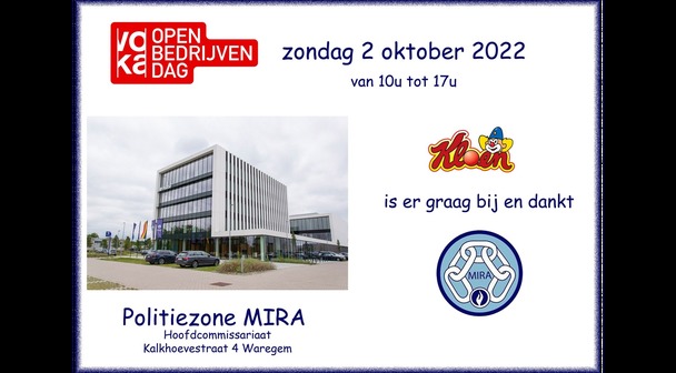 Kloen op Open Bedrijvendag Politiezone MIRA