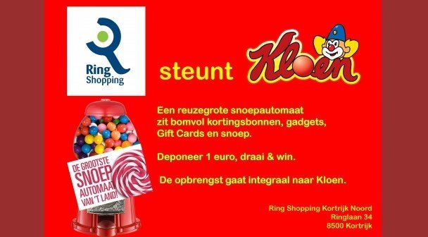 Ring Shopping Kortrijk Noord steunt Kloen