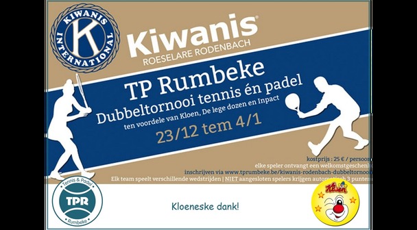TP Rumbeke - Kiwanis Rodenbach Dubbeltornooien t.v.v. Kloen