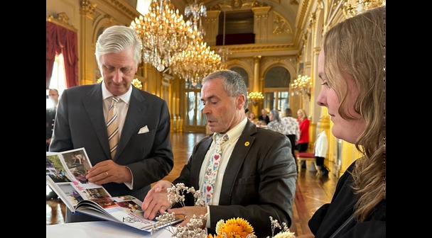 Geert Deraeve  op audiëntie bij Koning Filip