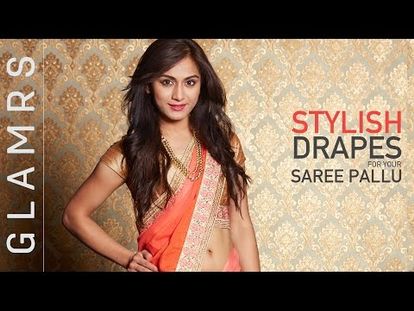 How To Drape A Gown Saree Saree Wearing Styles Glamrs 00 00