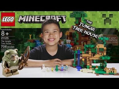 lego minecraft 21125 the jungle tree house