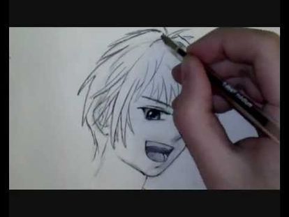 Comment Dessiner Un Visage Manga De Garçon Tutoriel 00