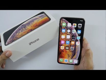 Iphone Xs Max Unboxing Overview Gold Color 00 00 11 21 Sat