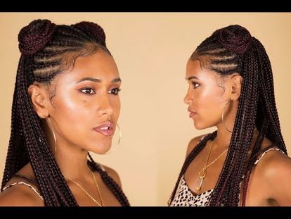 Quick Diy Box Braids Fall Back To School Hairstyles 00