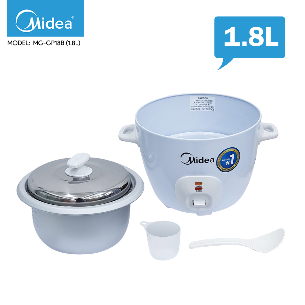 KM Lighting - Product - Midea Conventional Rice Cooker 1.8L (MG-GP18B)