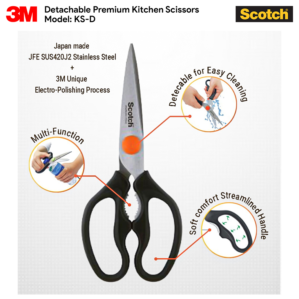 Scotch Premium Kitchen Scissors Japanese Kitchen Scissors