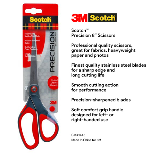 Scotch Precision Scissors, 8 Inch