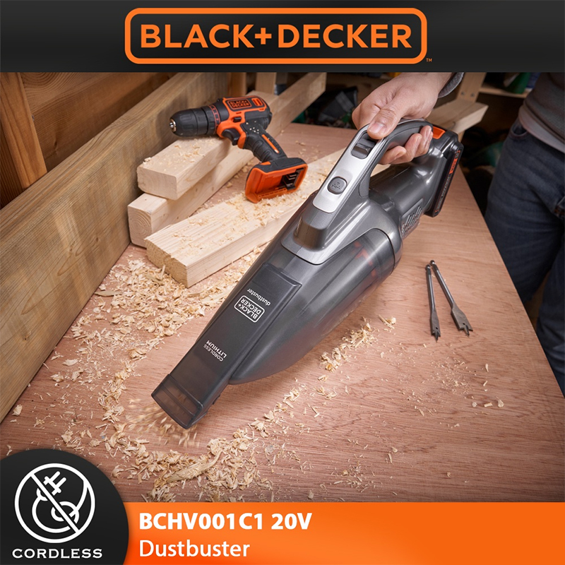 KM Lighting Product Black Decker 20V Cordless Dustbuster