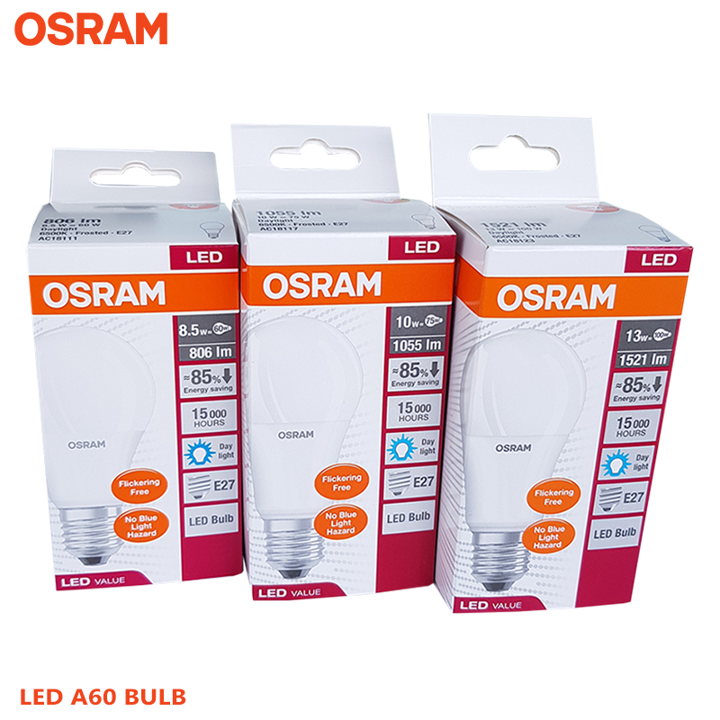 KM Lighting - Product - OSRAM LED Bulb - Classic A E27 (5.5W / 8.5