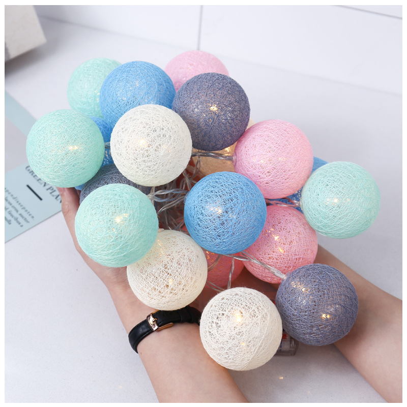 Multicolor LED Cotton Balls 20 Pcs.