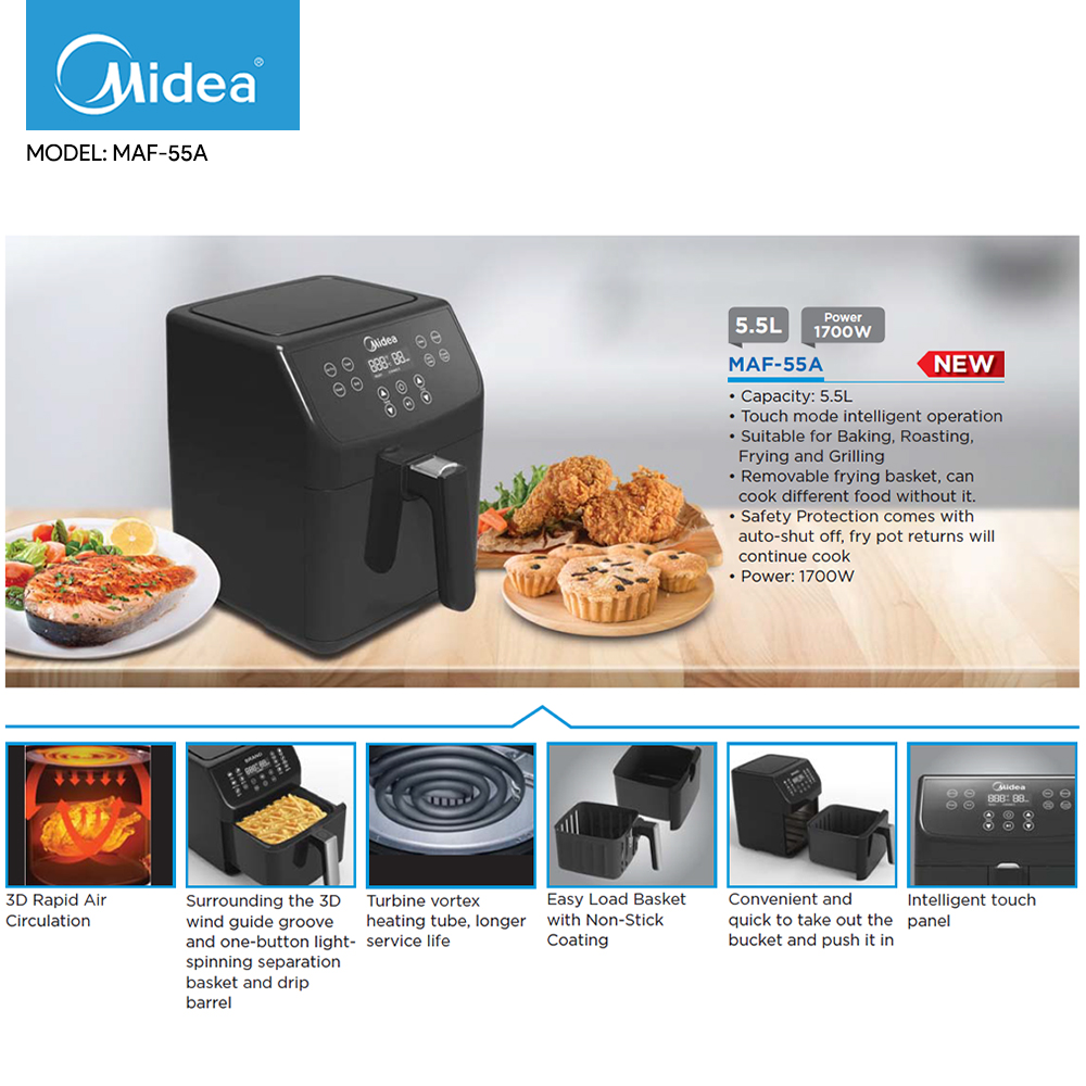 Introduction to Midea Air Fryer (Myanmar) 