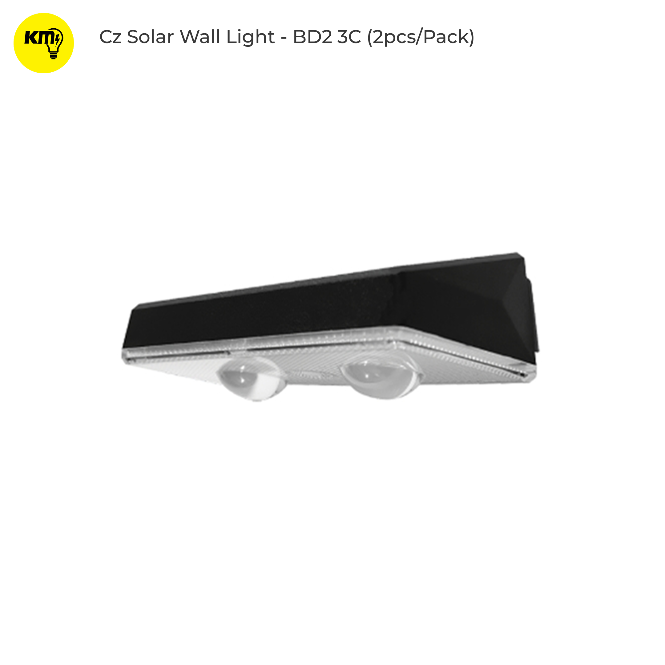 KM Lighting - Cz Solar Wall Light - BD2 3C (2pcs/Pack)