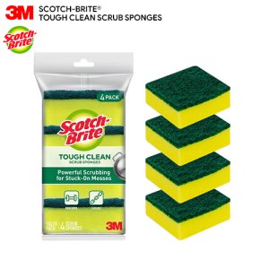 KM Lighting - Product - 3M™ Scotch-Brite® Touch Clean Scouring Scrub Pad  (5-Pcs/Pack)