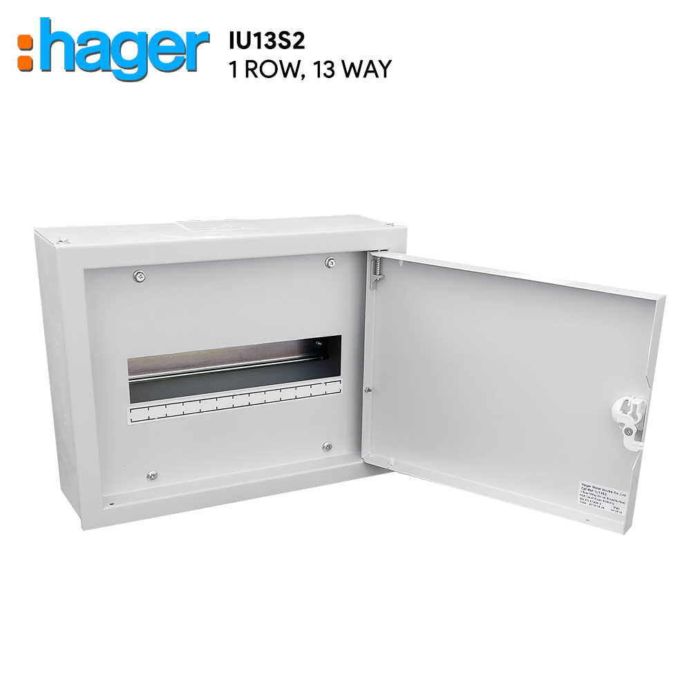 KM Lighting - Product - HAGER - IU Metal Din-Rail Distribution Boards