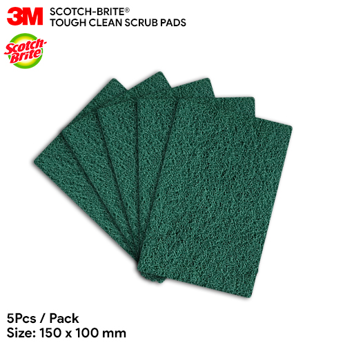 KM Lighting - Product - 3M™ Scotch-Brite® Touch Clean Scouring Scrub Pad  (5-Pcs/Pack)