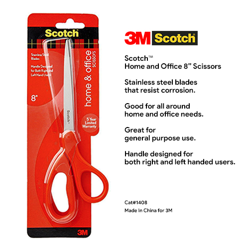 KM Lighting - Product - 3M Scotch™ Precision Stainless Steel Blade Scissors  (6 #1446 / 8 #1448)