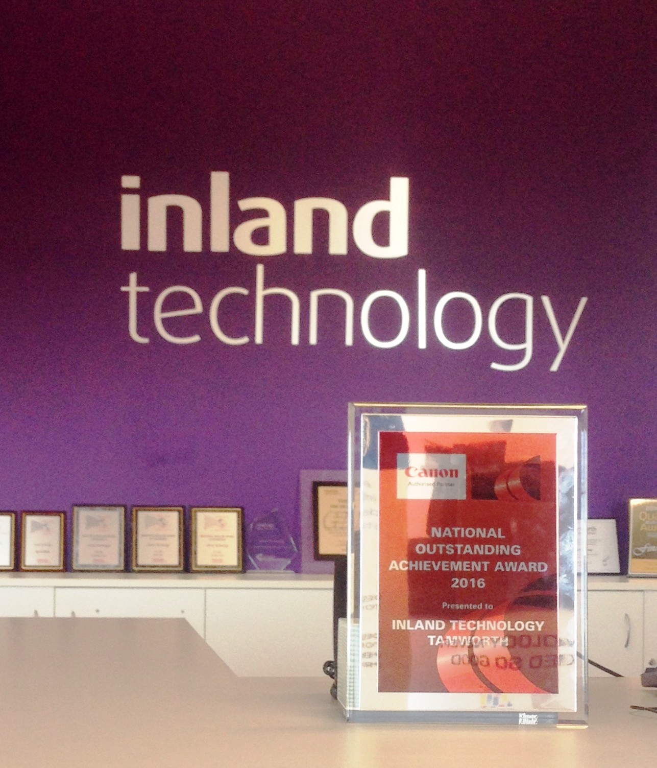 Inland Technology wins Canon's National Outstanding Achievement Award