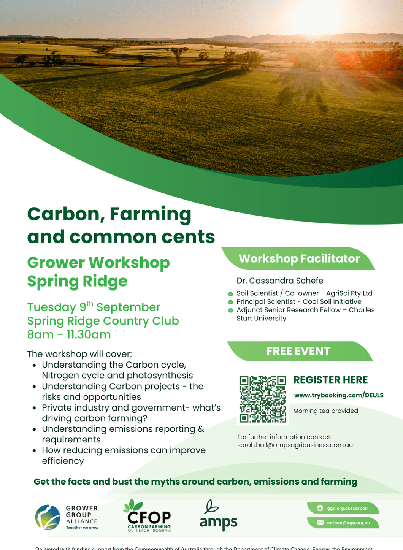 Carbon, Farming & common cents - Workshop series splash