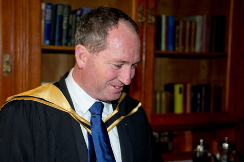 Barnaby Joyce - UNE graduation