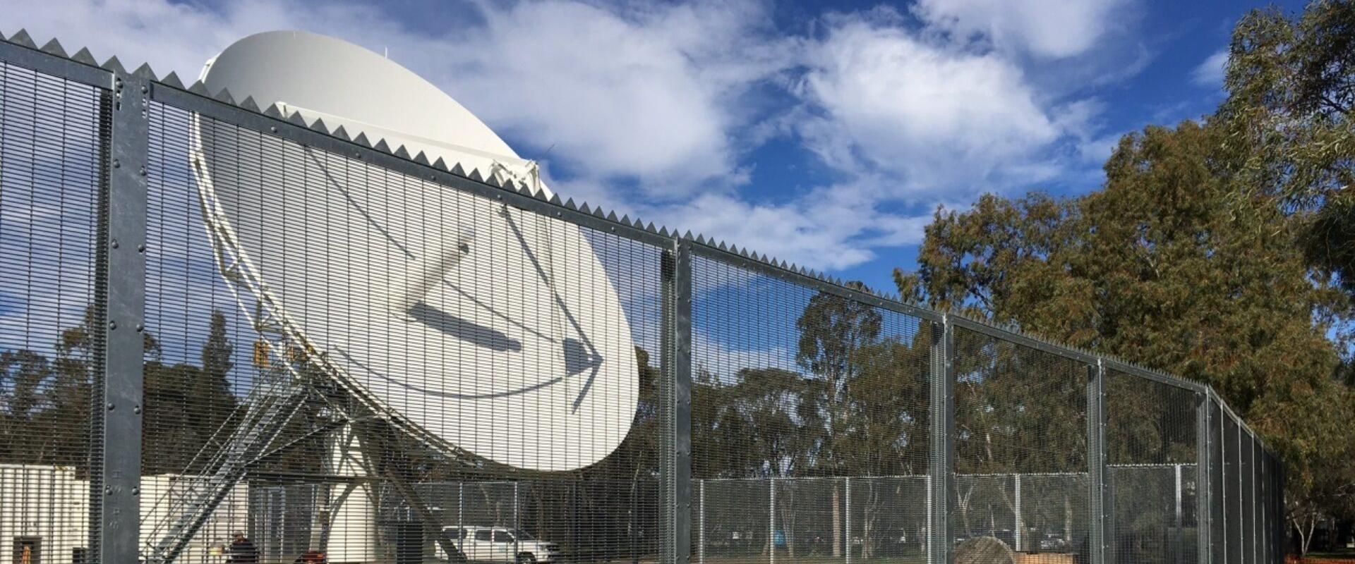 GuardForce® 358 mesh high security fencing secures a ‘sensitive’ communications facility banner