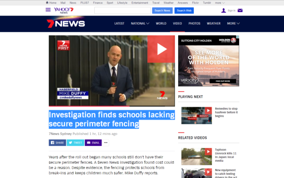 Investigation finds schools lacking secure perimeter fencing