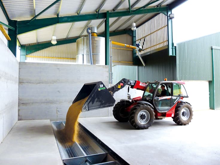 Below Ground Grain Intake