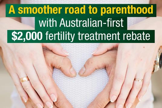 THOUSANDS MORE WOMEN TO RECEIVE FERTILITY TREATMENT REBATE icon