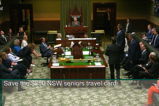 LABOR GAGS DEBATE ON REGIONAL SENIORS TRAVEL CARD icon