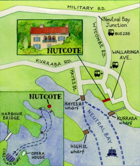 Nutcote Map